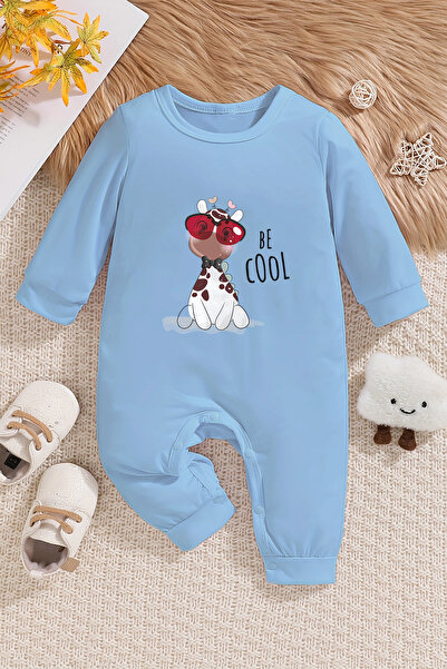 ADABEBEK Giraffe Printed Cool Baby Jumpsuit - 22371