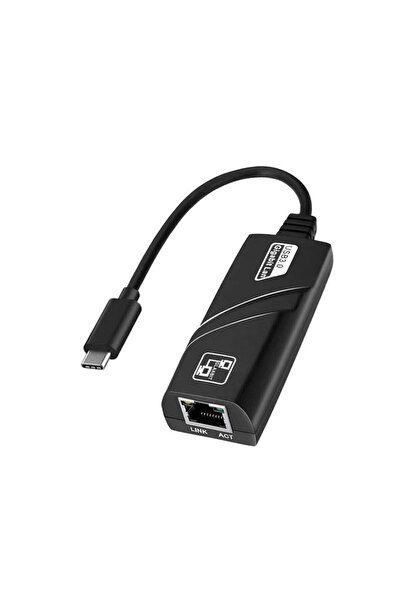 CONOCER Bilgisayar Uyumlu Type-c To Rj45 Ethernet Çevirici Dönüştürücü Adaptör Destekli 100mbps