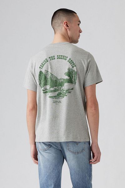 Levi's Men's Gray Relaxed Fit T-shirt A2082-0192