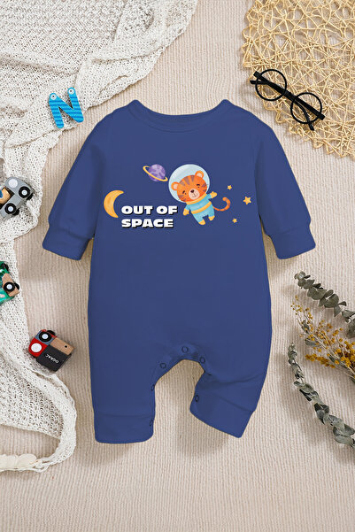 ADABEBEK Baby Boy Astronaut Tiger Printed Jumpsuit - 22297