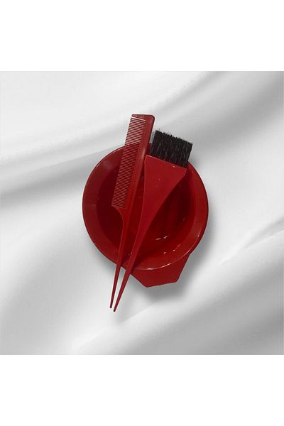 Swira Red 3-piece Hair Coloring Bowl Set