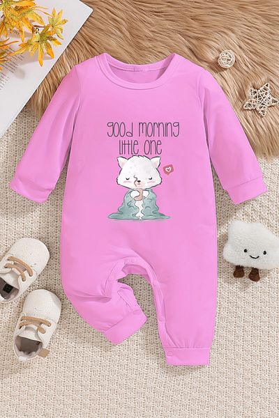 ADABEBEK Good Morning Little One - ثوب فضفاض للأطفال مطبوع 22362
