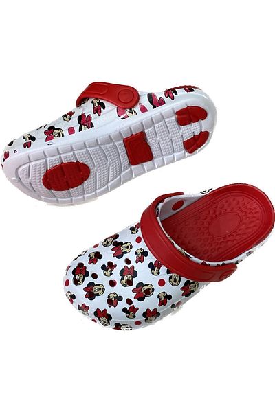 AkınalBella women's mikimouse printed pool beach casual slippers sandals