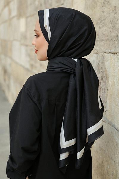Hint İpek Monogram Shawl MONOV04-12
