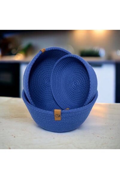 8 Ekim Tasarım Atölyesi سلة منظم مكونة من 3 قطع من الخوص، متعددة الأغراض 3 قط...