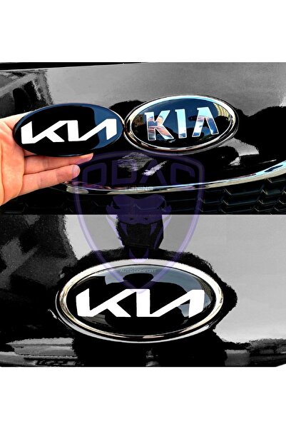 ODAC Kıa Yeni Logo Sticker Dekorasyon, Sportage, Sorento Uyumlu (152x75mm) 2 ...
