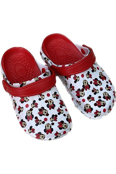 AkınalBella women's mikimouse printed pool beach casual slippers sandals
