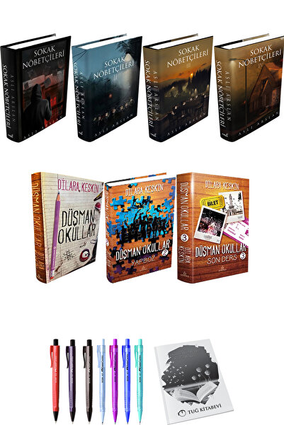 İndigo Kitap Sokak Nöbetçileri 4lü Set Ciltli ve Düşman Okullar 3lü Set Ciltl...