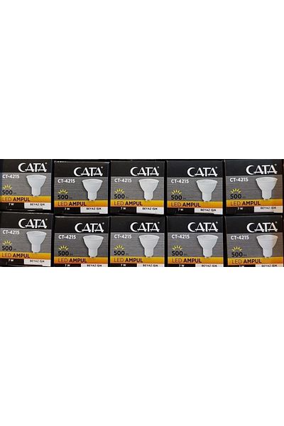 Cata Ct-4215 10 Pieces White 7w LED Bulb (gu10) (white)