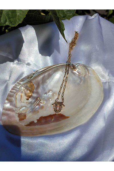 BULUT 316L Steel Zircon Stone Detailed Paperclip Chain Seranay Necklace