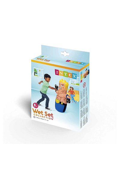 Intex لعبة ملاكمة قابلة للنفخ مقاس 94 × 74 سم - لعبة Punch Bop - لعبة بحرية غير قابلة للحجامة