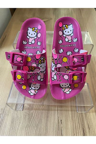 Eylül Spor Hello Kitty Patterned Non-Slip Sole Sea Beach Pool Bathroom Garden Girl Child Slippers