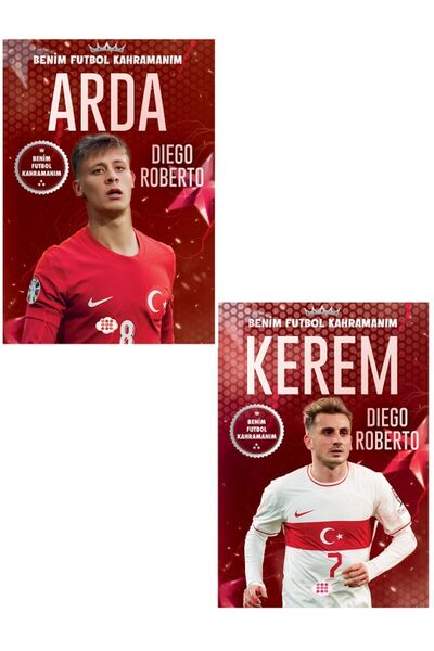 Dokuz Yayınları Arda Güler - Kerem Aktürkoğlu - Benim Futbol Kahramanım /Poster - Futbolcu Kart HEDİYELİ - 2 KİTAP