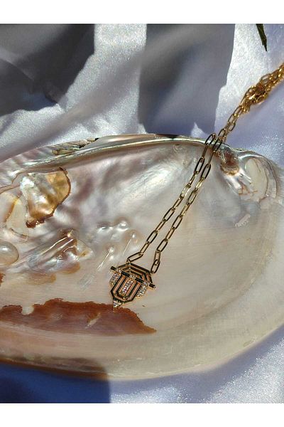 BULUT 316L Steel Zircon Stone Detailed Paperclip Chain Seranay Necklace
