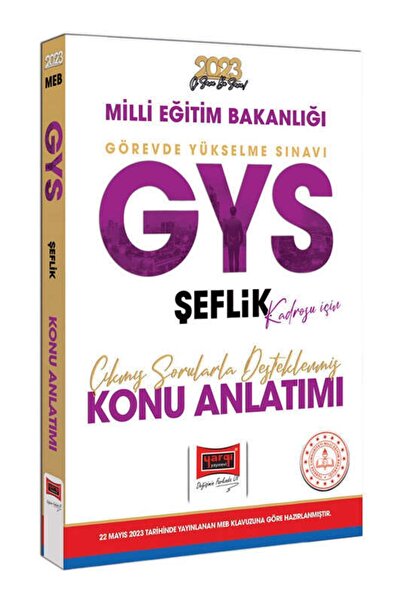 Yargı Yayınları 2023 Meb Gys Şeflik Kadrosu Için Çıkmış Sorularla Desteklenmi...