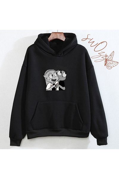 swOzz Hanorac cu hanorac cu design special pentru Ziua Îndrăgostiților Bjk Fan