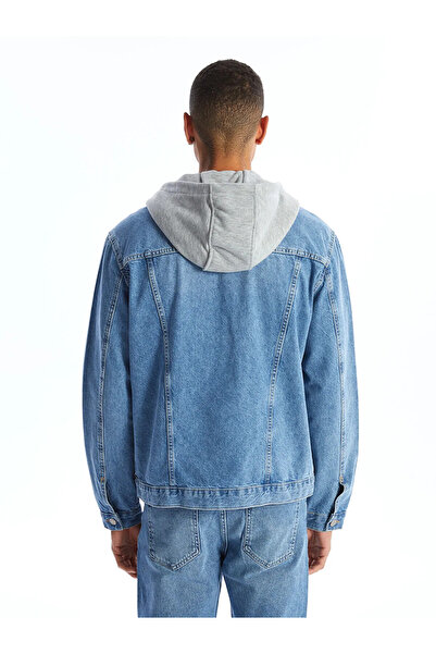 LC Waikiki Jeans Açık İndigo Rodeo Standart Kalıp Erkek Jean Ceket