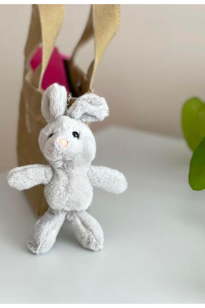 Miamantra سلسلة مفاتيح قطيفة على شكل أرنب ناعمة للغاية/حلقة مفاتيح مزخرفة للح...