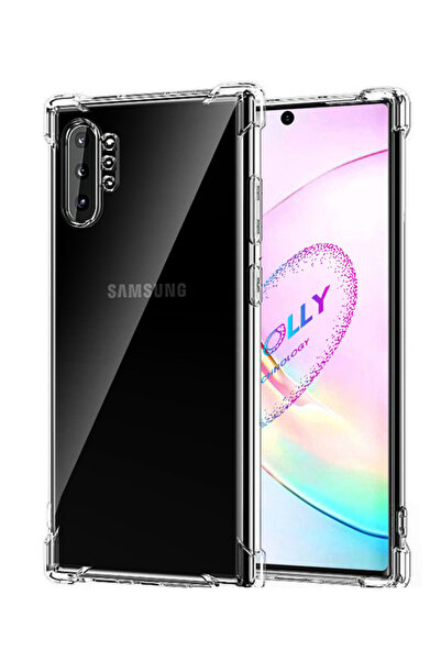 Molly Samsung Galaxy NOTE 10 PLUS İçin Köşeleri Takviyeli Antişok Şeffaf Sili...