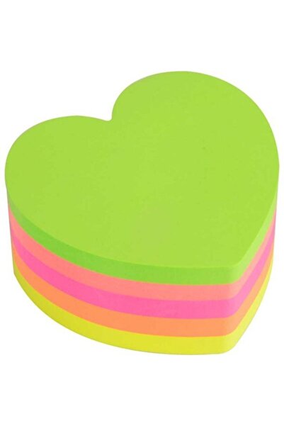 Rubenis Şekilli Kalpli 5 Renk Yapışkanlı Postit