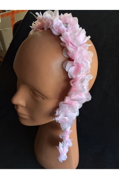 GÜVEN Pink Flower Earring Design Maternity Crown
