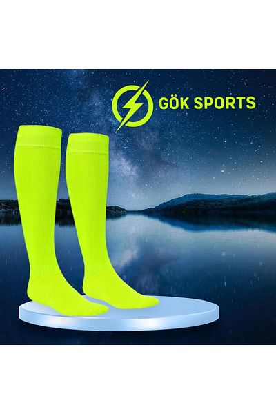 Gök Sports Детски чорапи за футболен мач с неонови хайлайтъри за възрастни - вратарски вратар