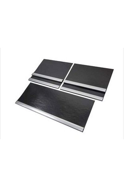 Atmaca Bus Set of 5 Wheel Back and Middle Dust Cover Mud Flaps (with Aluminum) Compatible