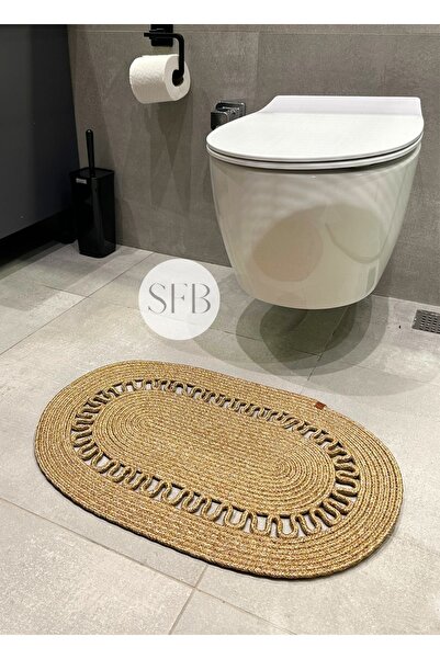 SFB Home Textile Χαλάκι μπροστινού καθίσματος τουαλέτας 40x60cm, Χαλάκι μπάνιου, Μικρό χαλάκι πόρτας, Χαλάκι τουαλέτας, Vintage χαλάκι πόρτας, Bohemian Doormat