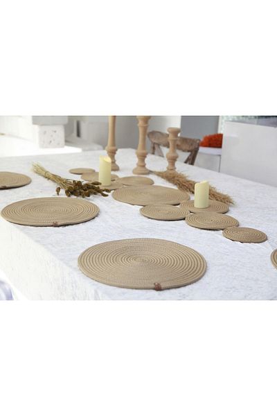ERSU AHAT HOME DESİGN American Service Set 7 Piece Sets / 6 Chargers 1 Piece Runner Κομψότητα και αισθητική στο τραπέζι σας