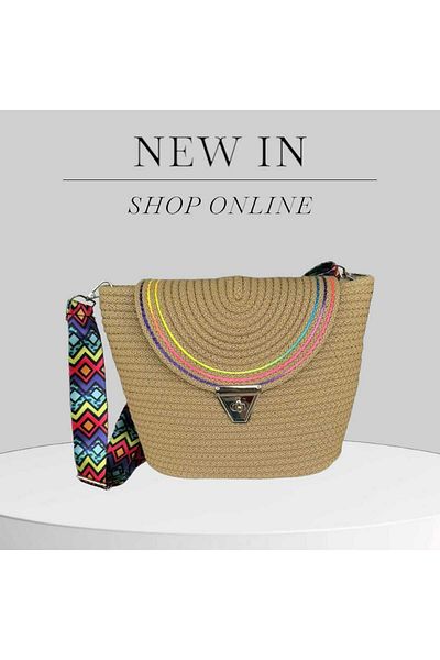 GNG Home Tekstil Jute Rope Hand Knitted Shoulder Bag with Strap