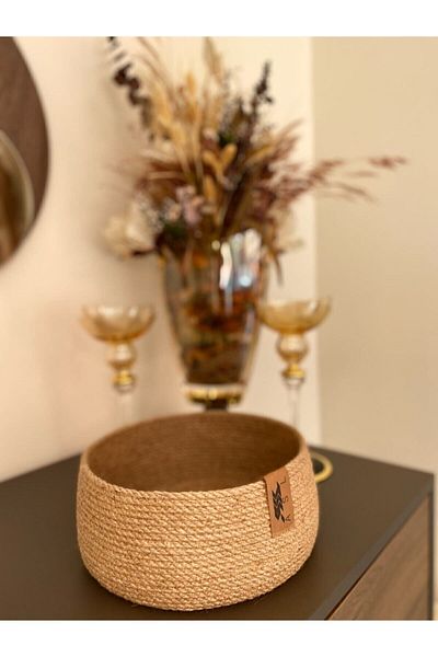 ASL CONCEPT Ψάθινο καλάθι γιούτας 25x11