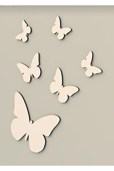 Şirin Lazer Gold Aynalı pleksi kelebekler duvar dekorasyonu