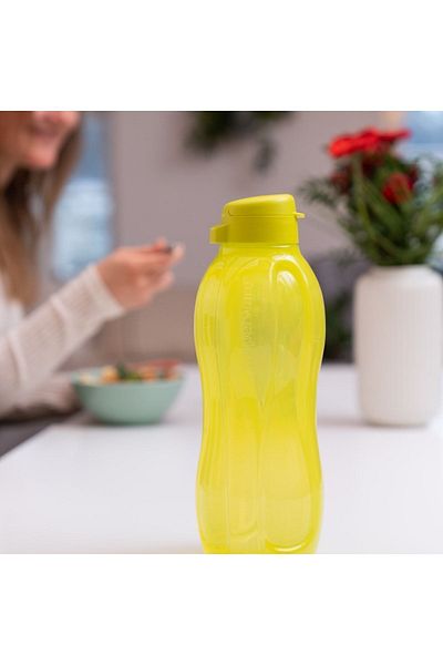 Tupperware 1.5 Liter Eco Water Bottle Yellow (Lemon Color)