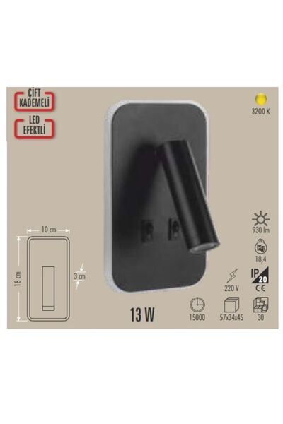 Cata CT-5253 Tuvalu Yatak Başı Aplik