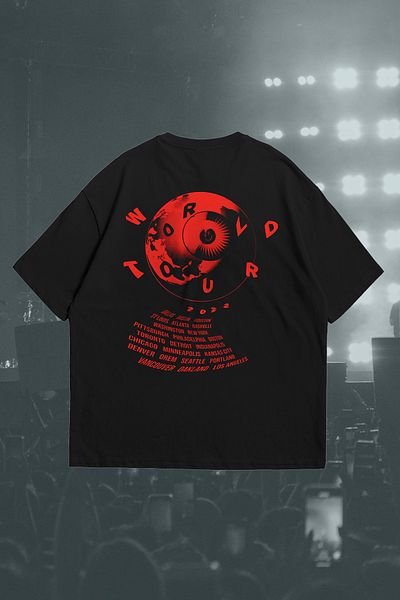 Grove Fashion Louis Tomlinson Faith in the Future World - Unisex Oversize T-shirt with Back Print