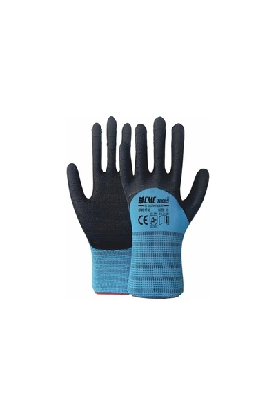 CMC قفاز ناعم مقاس 10 3/4 أزرق Cmc1745 12 قطعة