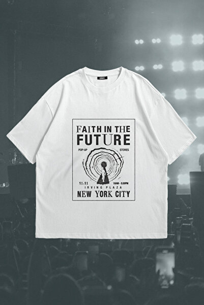 Grove Fashion تي شيرت لويس توملينسون Faith İn The Future Pop-Up مطبوع للجنسين...