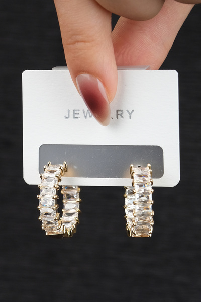 Jack Ferrero KADIN ÇELİK RENK ATMAZ  KÜPE