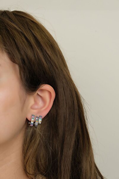 Jack Ferrero KADIN ÇELİK RENK ATMAZ  KÜPE