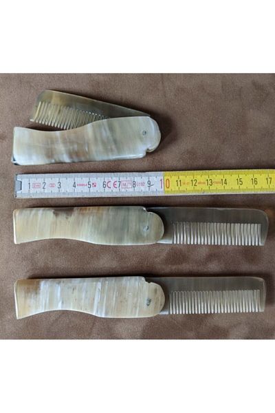 Yerli Natural Bone Comb Folded
