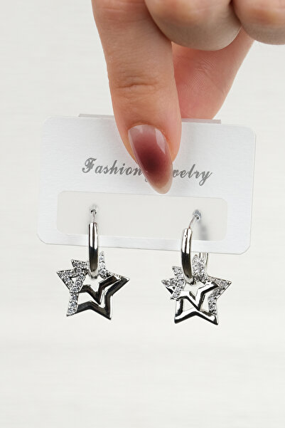 Jack Ferrero KADIN ÇELİK RENK ATMAZ  KÜPE