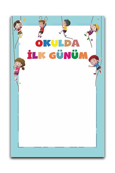 Genel Markalar Okulda Ilk Günüm Hatıra Fotoğraf Panosu Branda 100x150