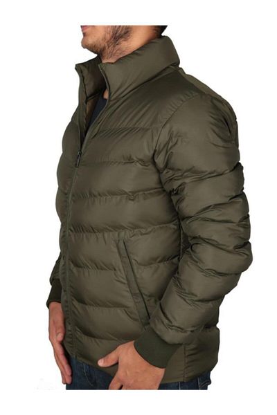 Bad Bear Phantom Puffer Stand Collar Men's Puffer Jacket - Khaki