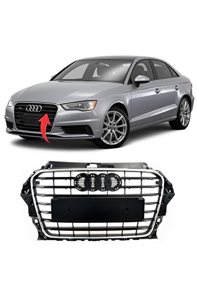 gkl Audi A3 Sedan Ön Panjur Kromlu 2013-2016 8v5853651