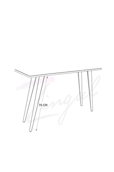 Zingaldesign Picior de masă din lemn 4 bucăți 70 cm vopsit - picioare de masă - dimensiune unică