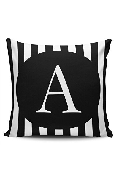 Alkan Homes غطاء وسادة مطبوع رقميًا بحرف A