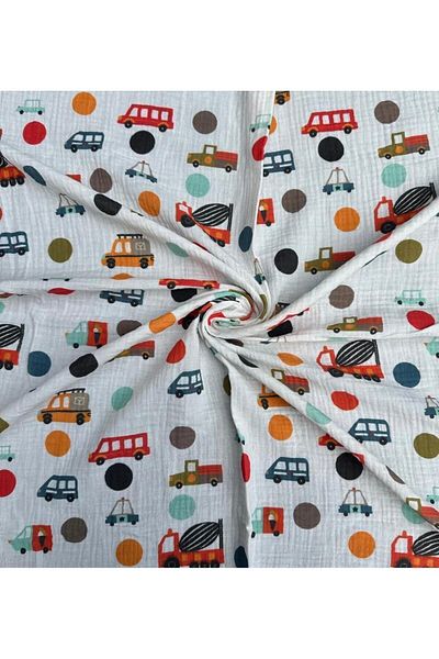 minimaco 75x75 cm Patterned Double Layer Muslin Blanket - for Baby and Newborn
