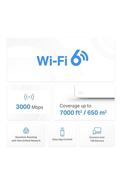 Mercusys Tp-link Halo Halo H80X(3-pack) AX3000 Tüm Ev Mesh Wi-fi Sistemi