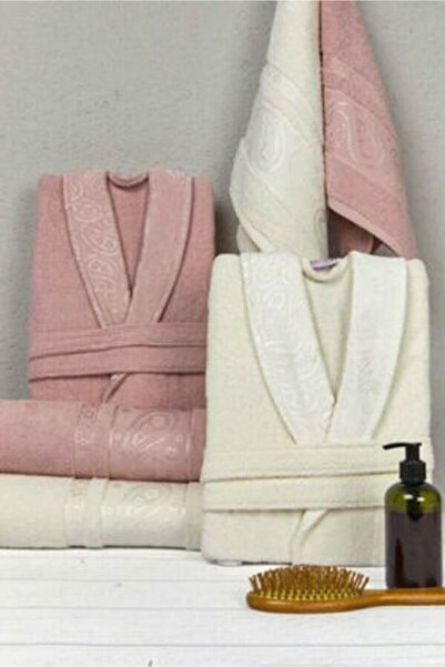 Genel Markalar Fiesta Erkek Aile Bornoz Seti %100 Pamuk Fiesta Bornoz Takımı