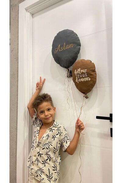 Gözükara Çoçuk odası bez balon duvar askılı decoratif yastık,hastane kapı süs...